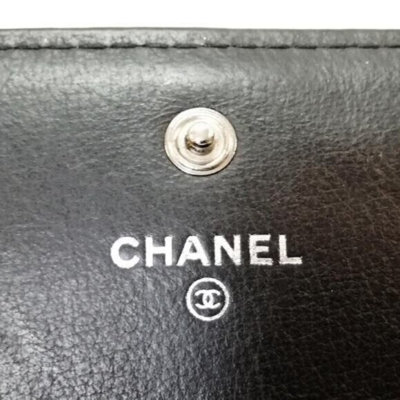 Authentic CHANEL CC Wild Stitch Lambskin Wallet on Chain Shoulder Crossbody - Picture 14 of 15